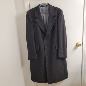Original TELLER Wool Overcoat, Size 42, Gray